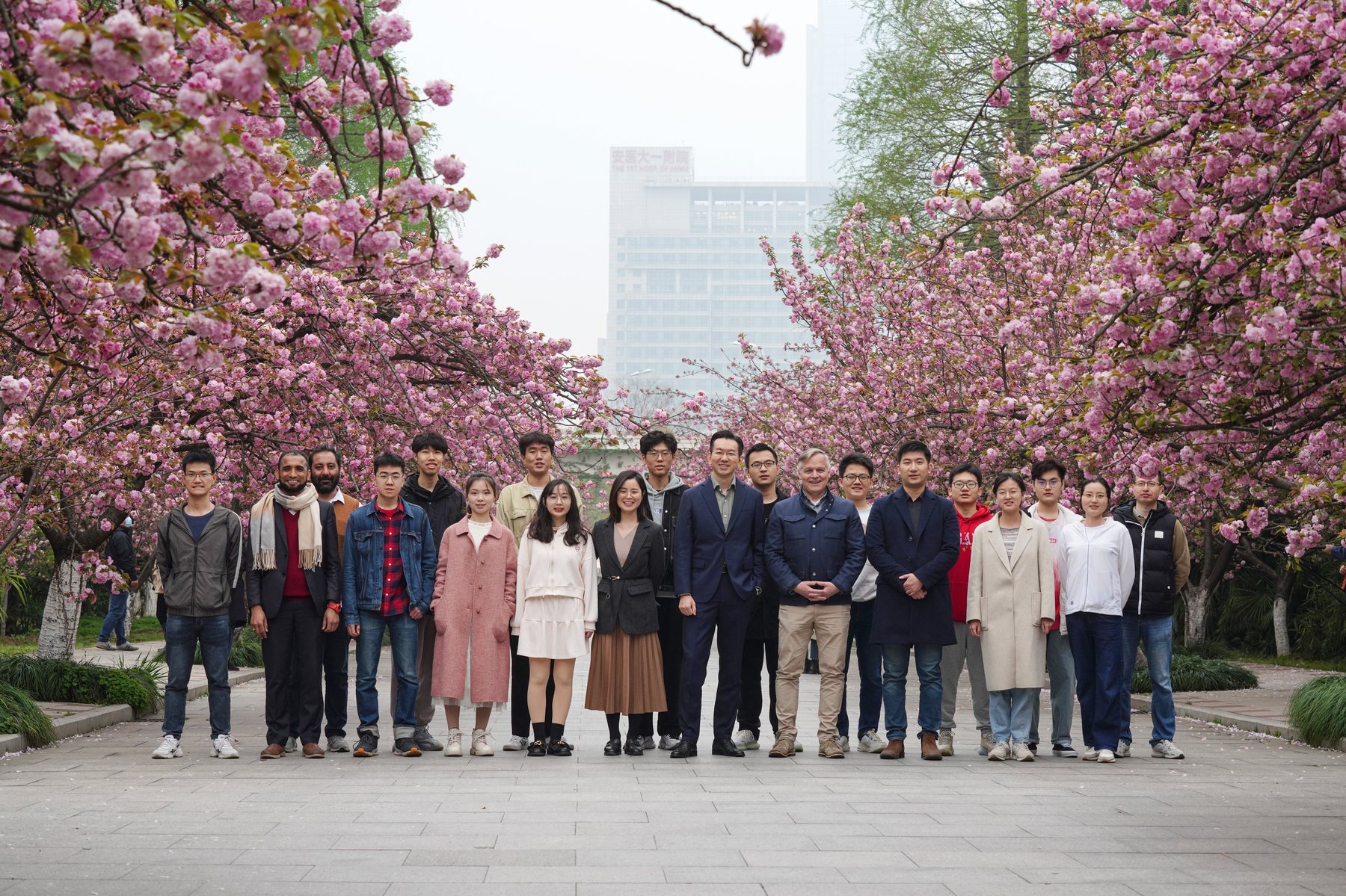 The Sun Lab team together in spring